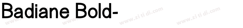 Badiane Bold字体转换